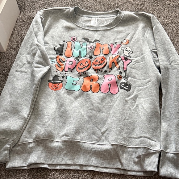 Amazon Tops - Women’s Halloween Sweatshirt “In My Spooky Era” Medium Graphic Pullover